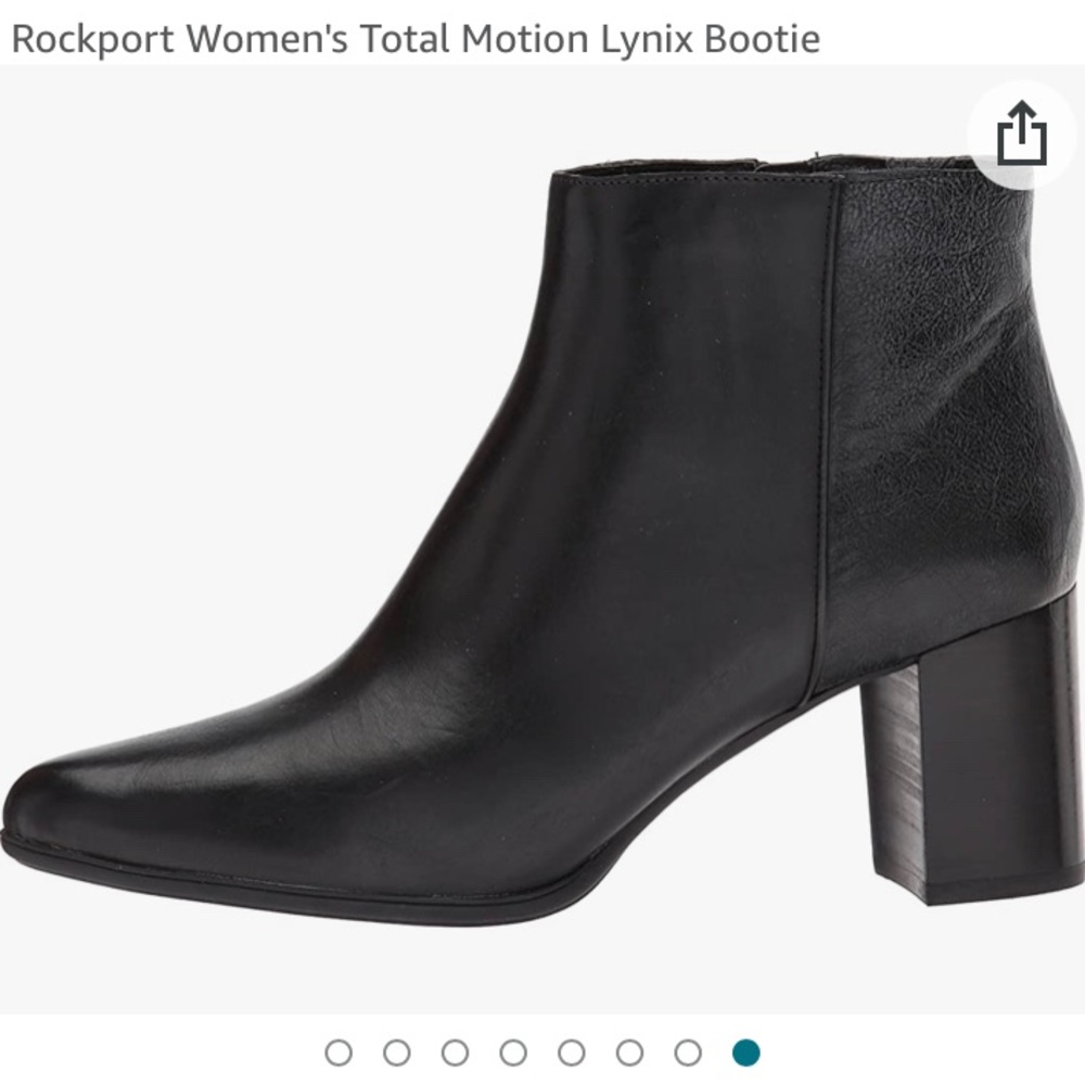 Rockport Women's Total Motion Lynix Bootie. 6W. Black. Lightly worn.